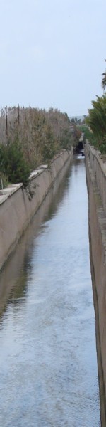 drainage channel, Pla de Sant Jordi
