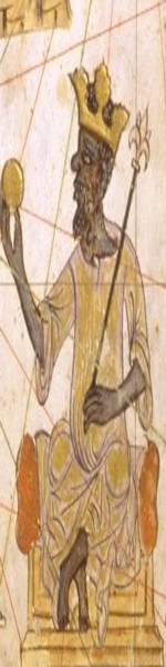 Mansa Musa, rey africano de Mali, del Atlas Catalán