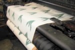 Artesania Textil Bujosa fabric on the loom