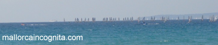 Yachts off Mallorca